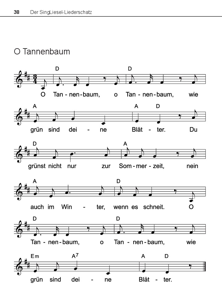 weihnachtslieder mit noten o tannenbaum noten und text