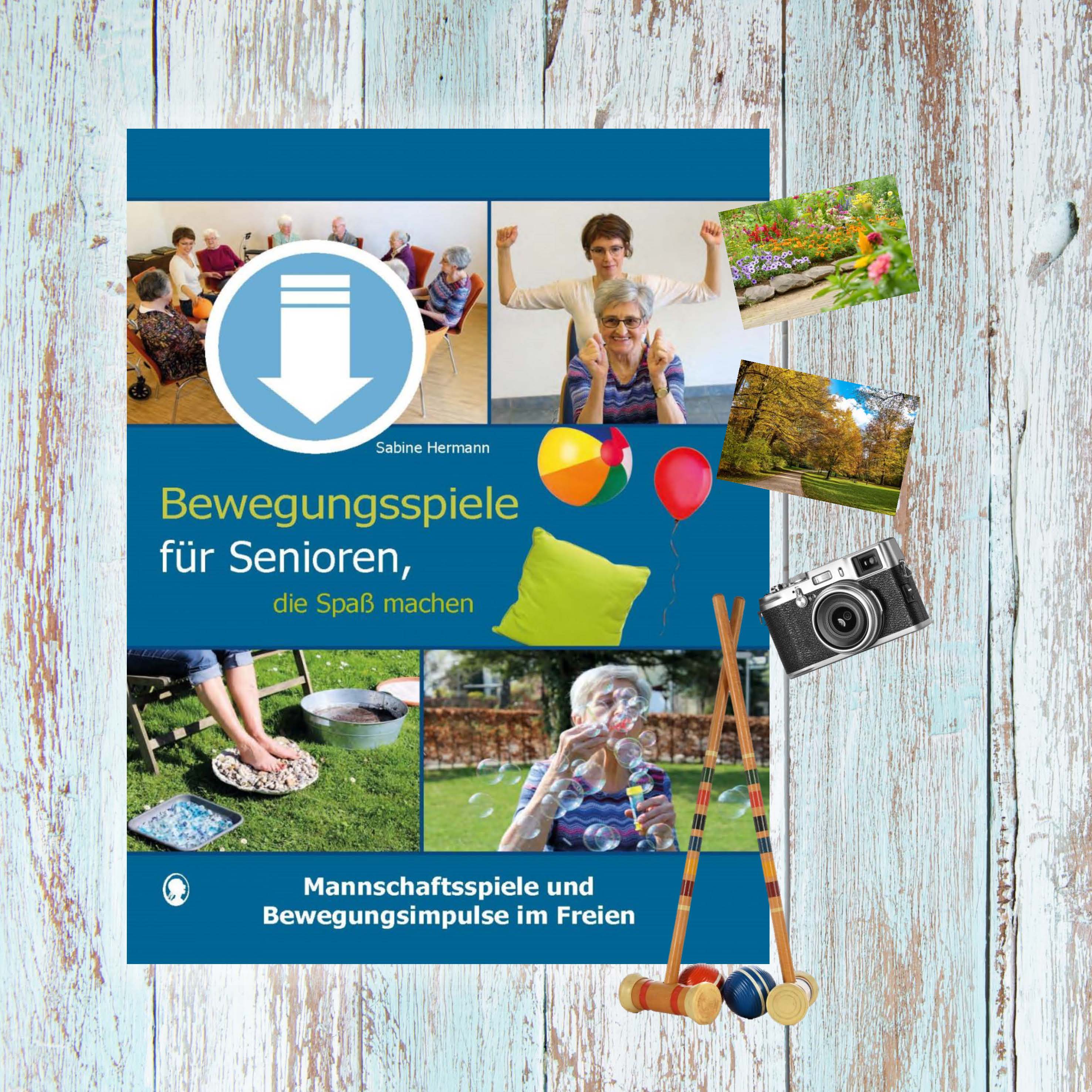 Cover des im Blogbeitrag „Sommer in Bewegung“ vorgestellten Artikels mit dem Titel: Laufspiele – Bewegungsspiele für Senioren