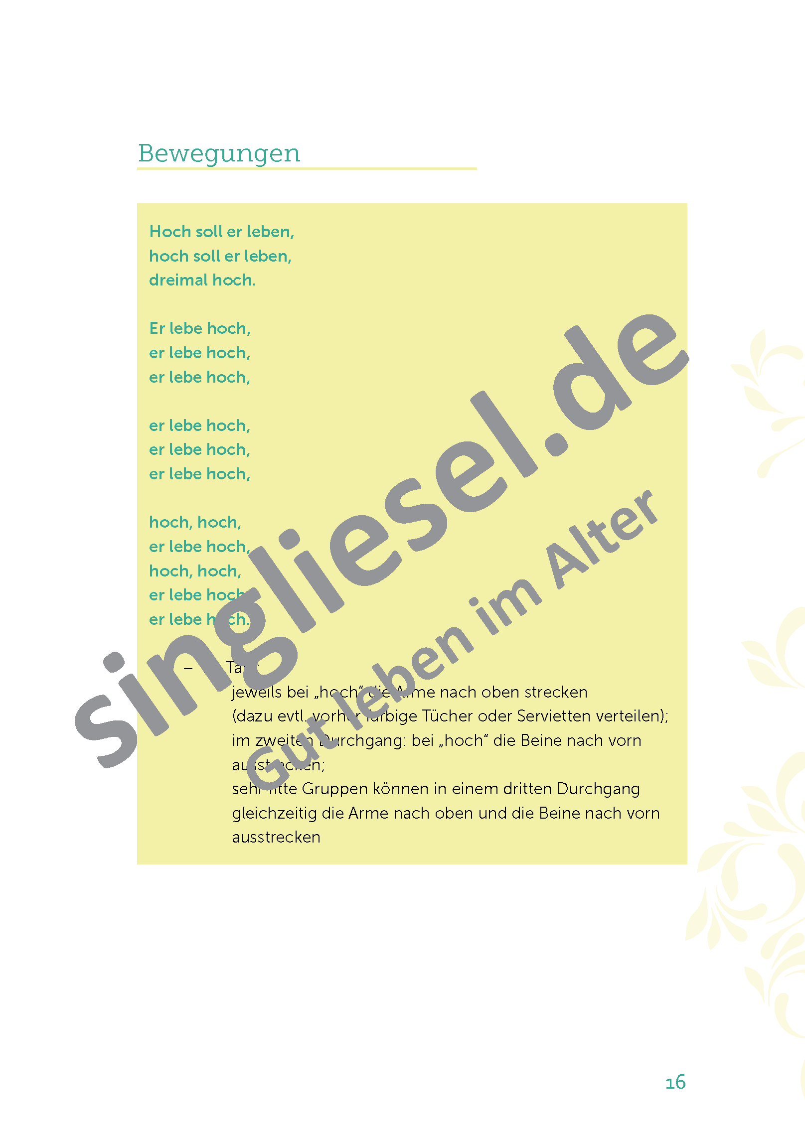 ESD-001-097-003_Seite_17OAiGxRO2MrJz4 Hoch soll er leben Seite 2 Sitztanz Geschichten für Senioren Mit Noten Band 3 Sofort-Download als PDF