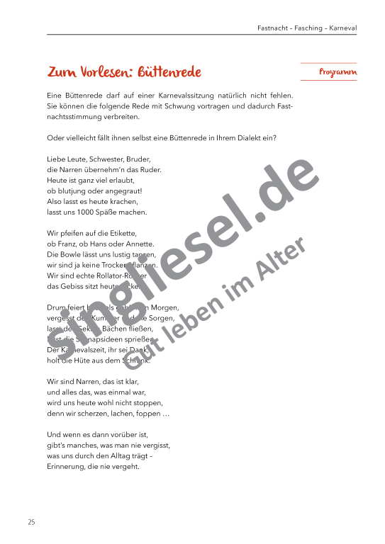 Beispielseiten aus: Von Neujahr bis Fasching  - Aktivierungspaket zu Festen und Bräuche für Senioren als PDF-Download Beispielseiten aus: Von Neujahr bis Fasching  - Aktivierungspaket zu Festen und Bräuche für Senioren als PDF-Download