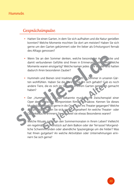 Beispielseiten der PDF: Kurzaktivierungen im Sommer - Beschätigungen für Senioren zum Thema Tiere im Sommer Beispielseiten der PDF: Kurzaktivierungen im Sommer - Beschätigungen für Senioren zum Thema Tiere im Sommer