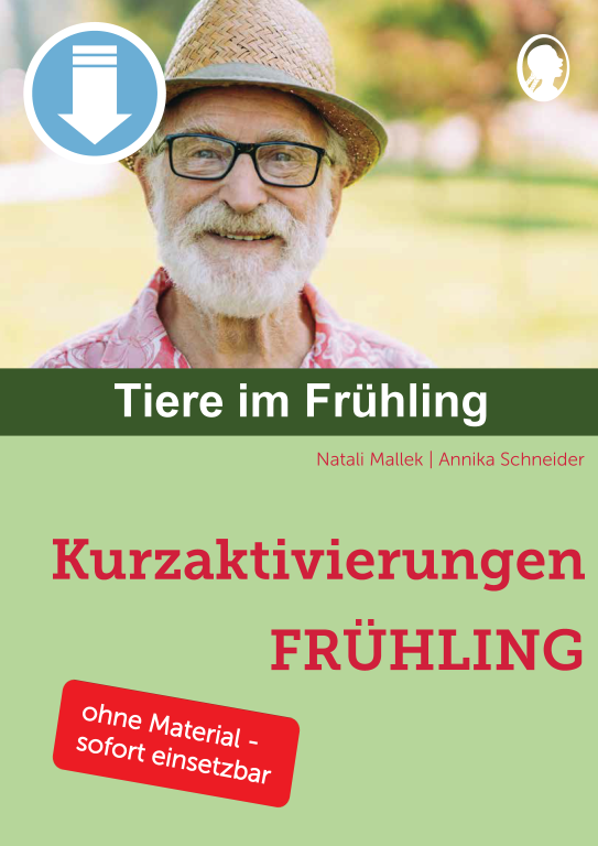 Cover: Kurzaktivierungen im Frühling ohne Material - Beschäftigung für Senioren zum Thema Tiere im Frühling als PDF Cover: Kurzaktivierungen im Frühling ohne Material - Beschäftigung für Senioren zum Thema Tiere im Frühling als PDF