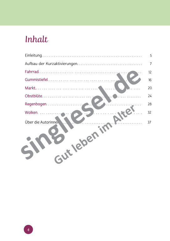 Beispielseiten der PDF: Kurzaktivierungen im Frühling - Beschätigungen für Senioren zum Thema kunterbunter Frühling Beispielseiten der PDF: Kurzaktivierungen im Frühling - Beschätigungen für Senioren zum Thema kunterbunter Frühling