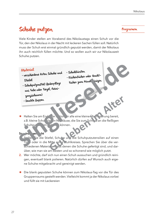 Beispielseiten: Von Allerheiligen bis Nikolaus - Aktivierungspaket zu Festen und Bräuche für Senioren als PDF-Download Beispielseiten: Von Allerheiligen bis Nikolaus - Aktivierungspaket zu Festen und Bräuche für Senioren als PDF-Download