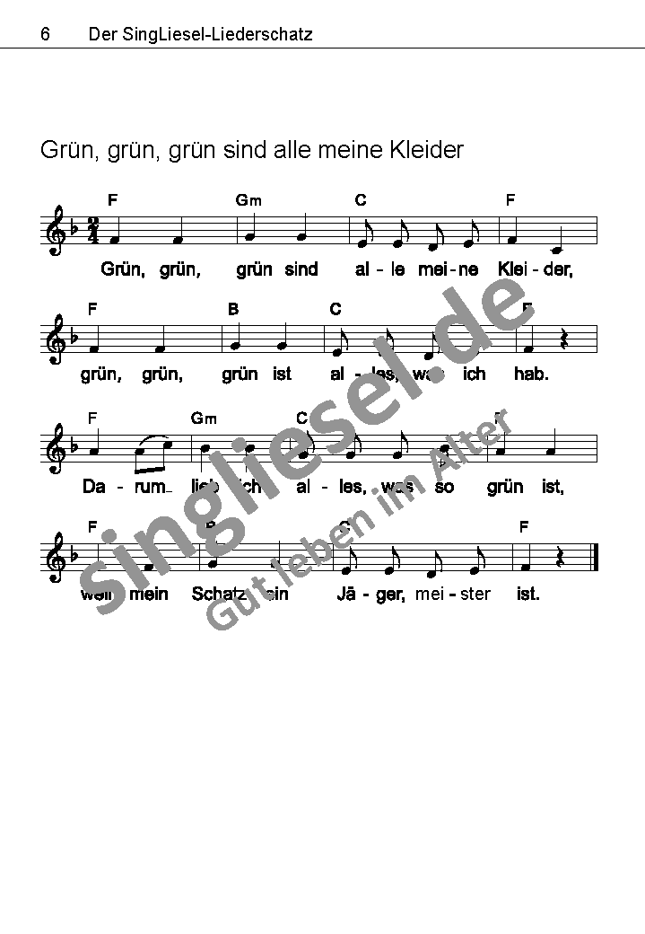 Gruen-Gruen-Gruen-sind-alle-meine-Kleider-Text-mit-Noten Die schönsten Kinderlieder Grün grün grün sind alle meine Kleider Noten