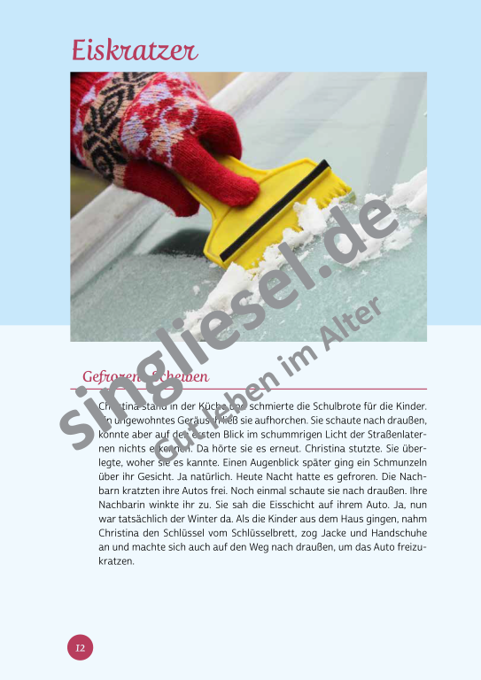 Beispielseiten aus der PDF Kurzaktivierung im Winter für Senioren mit Demenz - kreative Ideen für einen kunterbunten Winter Beispielseiten aus der PDF Kurzaktivierung im Winter für Senioren mit Demenz - kreative Ideen für einen kunterbunten Winter