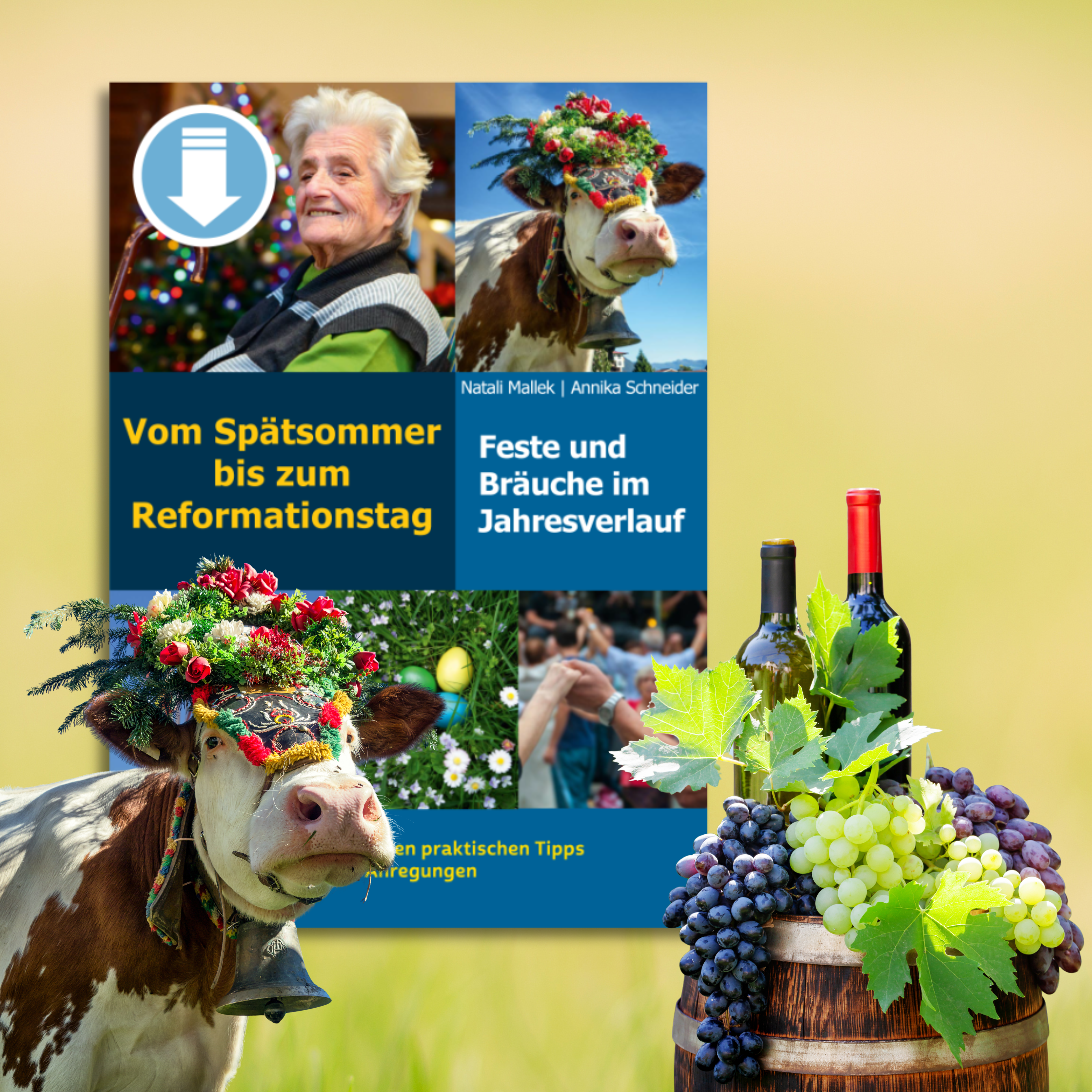 Cover des im Blogbeitrag „Spätsommer mit Schwung!“ vorgestellten Artikels mit dem Titel: Vom Spätsommer bis zum Reformationstag – Feste und Bräuche