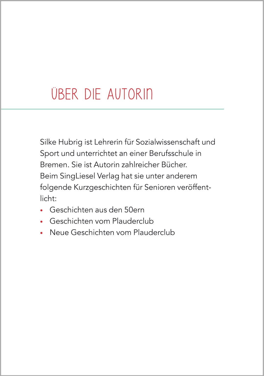 Beispielseite "Über die Autorin"