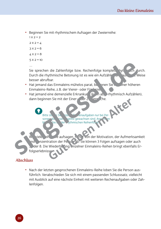 Beispielseiten aus Im Rhythmus der Bewegung - Kurzaktivierungen für bettlägerige Senioren mit Demenz als PDF-Download Beispielseiten aus Im Rhythmus der Bewegung - Kurzaktivierungen für bettlägerige Senioren mit Demenz als PDF-Download