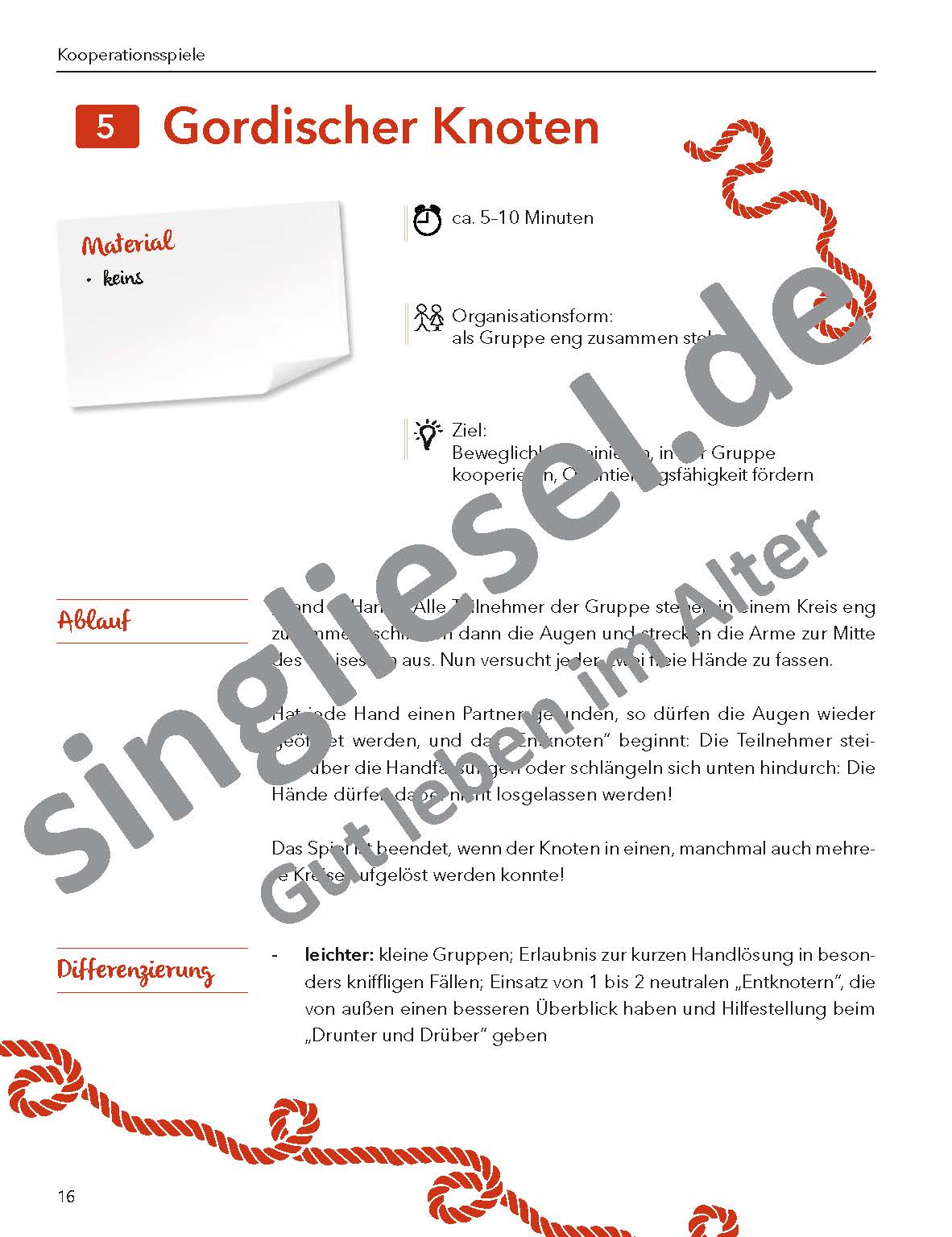 ESD-0001-089-009_Seite_17 Bewegungsspiele für Senioren "Kooperationsspiele" Gordischer Knoten