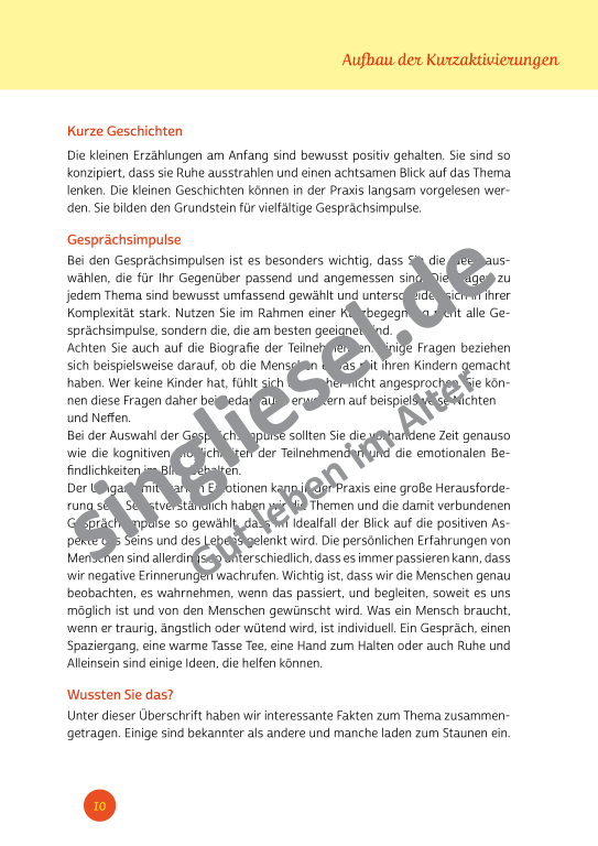 Beispielseiten der PDF: Kurzaktivierungen im Sommer - Beschätigungen für Senioren zum Thema kunterbunter Sommer Beispielseiten der PDF: Kurzaktivierungen im Sommer - Beschätigungen für Senioren zum Thema kunterbunter Sommer