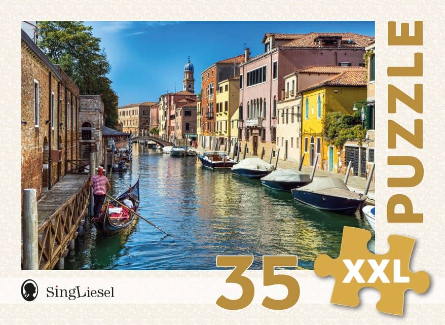 Demenz-Puzzle: Venedig. Das Demenz-Puzzle-Spiel mit 35 Puzzle-Teilen im XXL-Format