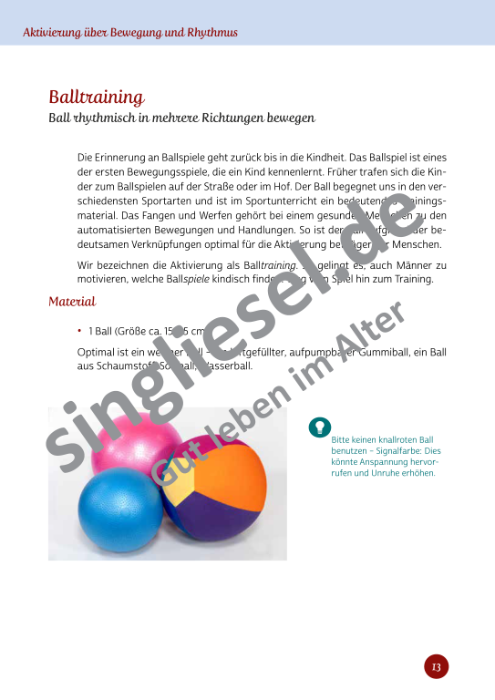 Beispielseiten aus Im Rhythmus der Bewegung - Kurzaktivierungen für bettlägerige Senioren mit Demenz als PDF-Download Beispielseiten aus Im Rhythmus der Bewegung - Kurzaktivierungen für bettlägerige Senioren mit Demenz als PDF-Download