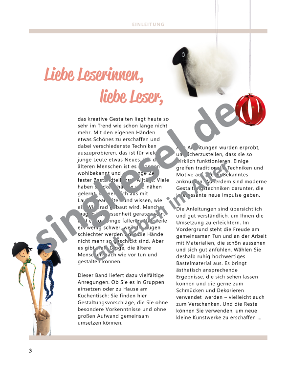 Seite 4 aus einem PDF-Buch mit Bastelideen für Senioren – einfache Handarbeiten zur Aktivierung und Beschäftigung Seite 4 aus einem PDF-Buch mit Bastelideen für Senioren – einfache Handarbeiten zur Aktivierung und Beschäftigung