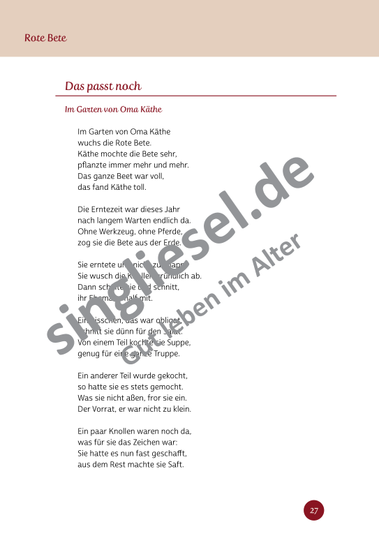 Beispielseiten aus der PDF Kurzaktivierungen im Herbst für Senioren mit Demenz - kreative Ideen zum Thema Essen Beispielseiten aus der PDF Kurzaktivierungen im Herbst für Senioren mit Demenz - kreative Ideen zum Thema Essen