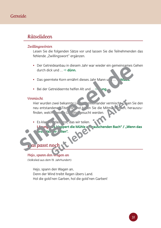 Beispielseiten der PDF: Kurzaktivierungen im Herbst - Beschätigungen für Senioren zum Thema Haus und Garten Beispielseiten der PDF: Kurzaktivierungen im Herbst - Beschätigungen für Senioren zum Thema Haus und Garten