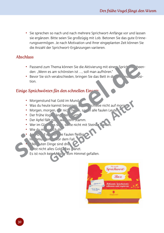 Beispielseiten aus Im Rhythmus der Bewegung - Kurzaktivierungen für bettlägerige Senioren mit Demenz als PDF-Download Beispielseiten aus Im Rhythmus der Bewegung - Kurzaktivierungen für bettlägerige Senioren mit Demenz als PDF-Download