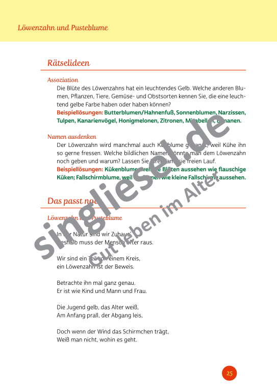 Beispielseiten der PDF: Kurzaktivierungen im Sommer - Beschätigungen für Senioren zum Thema Wald und Wiese Beispielseiten der PDF: Kurzaktivierungen im Sommer - Beschätigungen für Senioren zum Thema Wald und Wiese