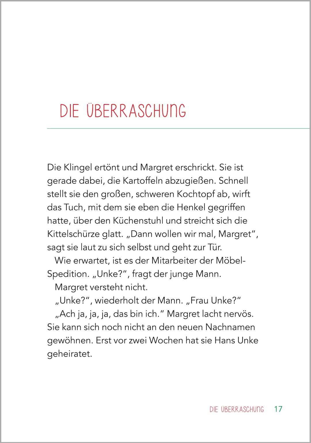 Beispielseite aus dem Buch "Kurzgeschichten für Senioren | Geschichten aus den 50ern"