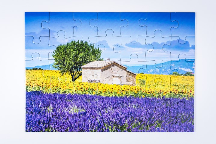 Zu sehe ist das fertige Puzzle mit XXL-Teilen. Ideal für Senioren und Menschen mit Demenz.
