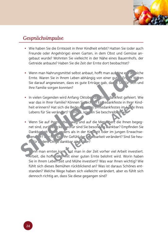 Beispielseiten der PDF: Kurzaktivierungen im Herbst - Beschätigungen für Senioren zum Thema Haus und Garten Beispielseiten der PDF: Kurzaktivierungen im Herbst - Beschätigungen für Senioren zum Thema Haus und Garten