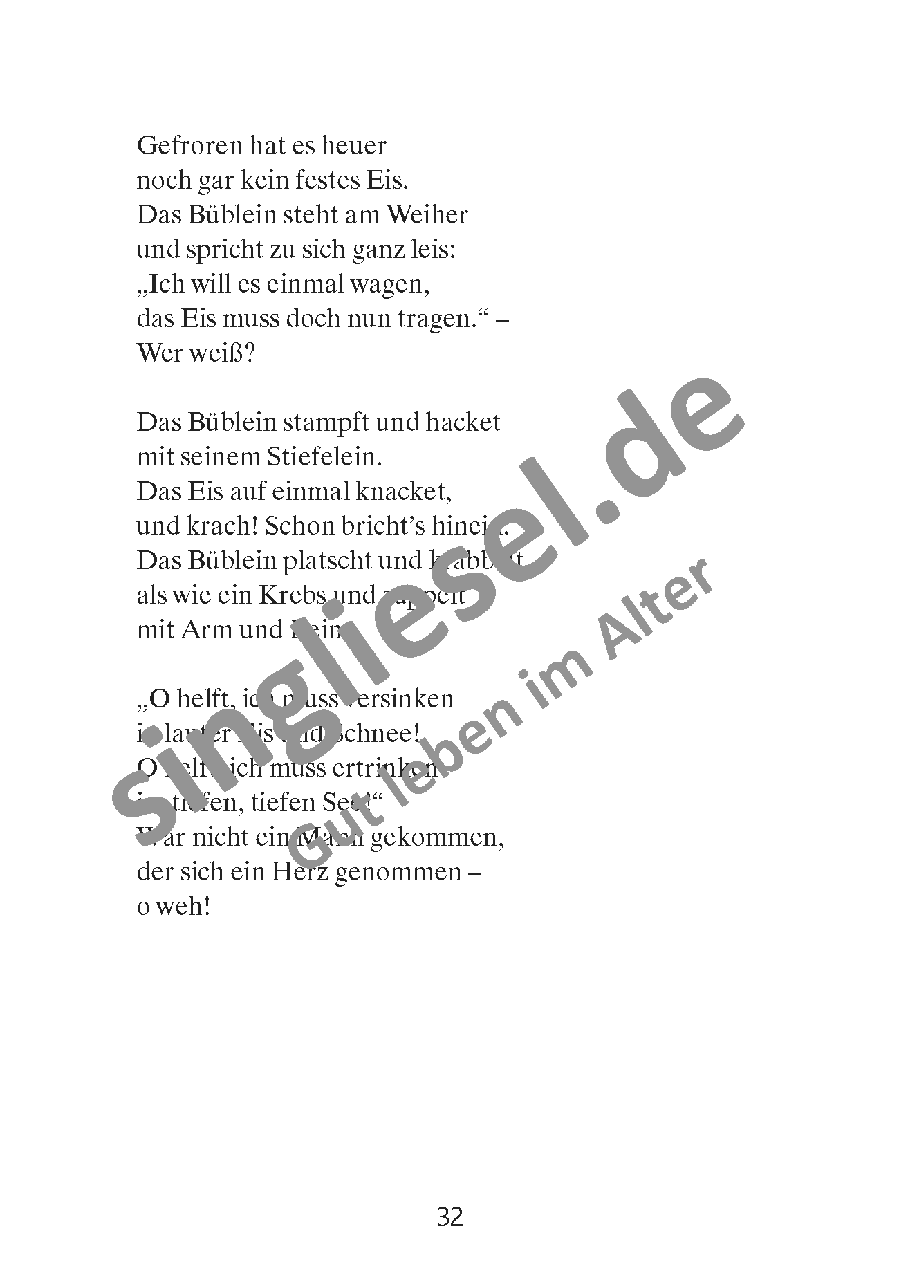 ESD-0001-048-003__Seite_33 Bunt sind schon die Wälder - Das Büblein auf dem Eise altes Gedicht