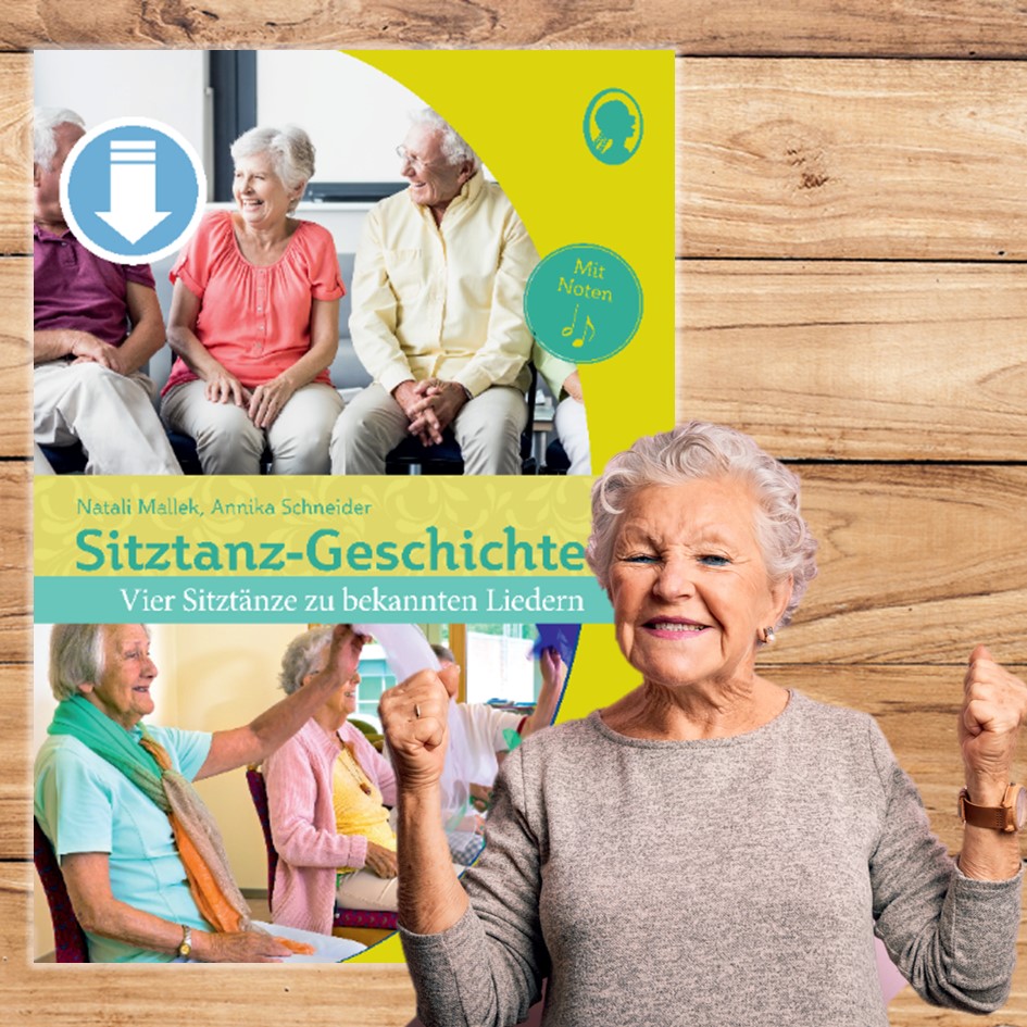 Cover: Sitztanz-Geschichten für Senioren Band 1- vier Sitztänze zu bekannten Liedern zum Mitmachen und Bewegen als PDF Cover: Sitztanz-Geschichten für Senioren Band 1- vier Sitztänze zu bekannten Liedern zum Mitmachen und Bewegen als PDF