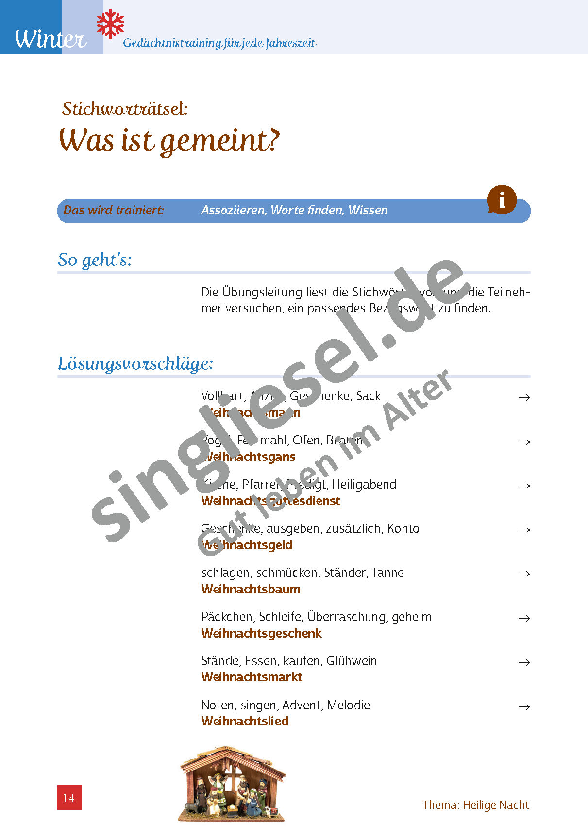 ESD-0001-025-005__Vorschau-14 Gedächtnistraining Senioren. Winter. Weihnachten. SingLiesel. Stichwortätsel Übung