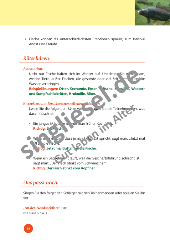 Beispielseiten der PDF: Kurzaktivierungen im Sommer - Beschätigungen für Senioren zum Thema Tiere im Sommer Beispielseiten der PDF: Kurzaktivierungen im Sommer - Beschätigungen für Senioren zum Thema Tiere im Sommer