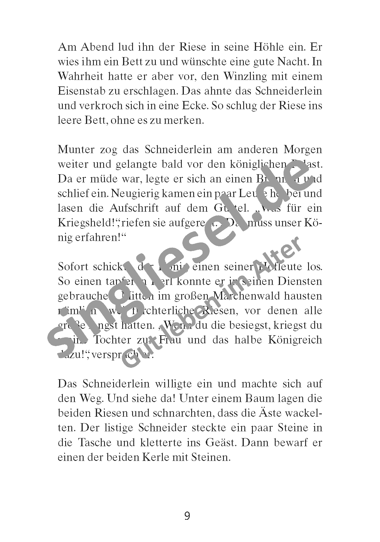 ESD-0001-054-004__Seite_10 Märchen für Senioren. „Das tapfere Schneiderlein“ u.v.m. (PDF) Vorlesegeschichte Seite 2