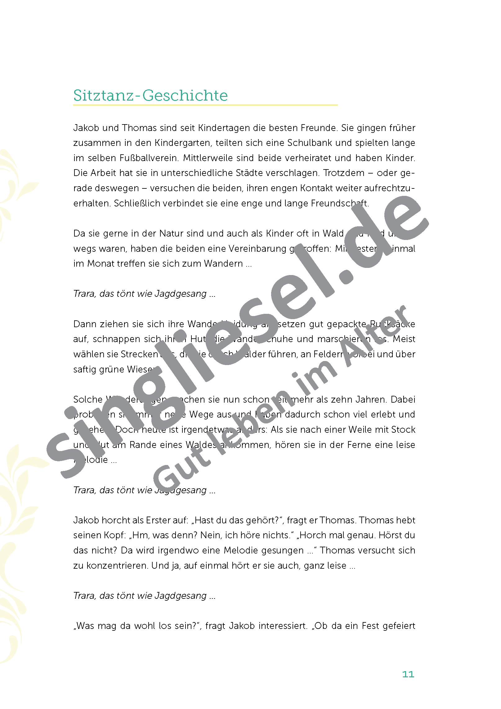 ESD-001-097-003_Seite_12DfZprz3eShTvA Trara, das tönt wie Jagdgesang Seite 3 Sitztanz Geschichten für Senioren Mit Noten Band 3 Sofort-Download als PDF