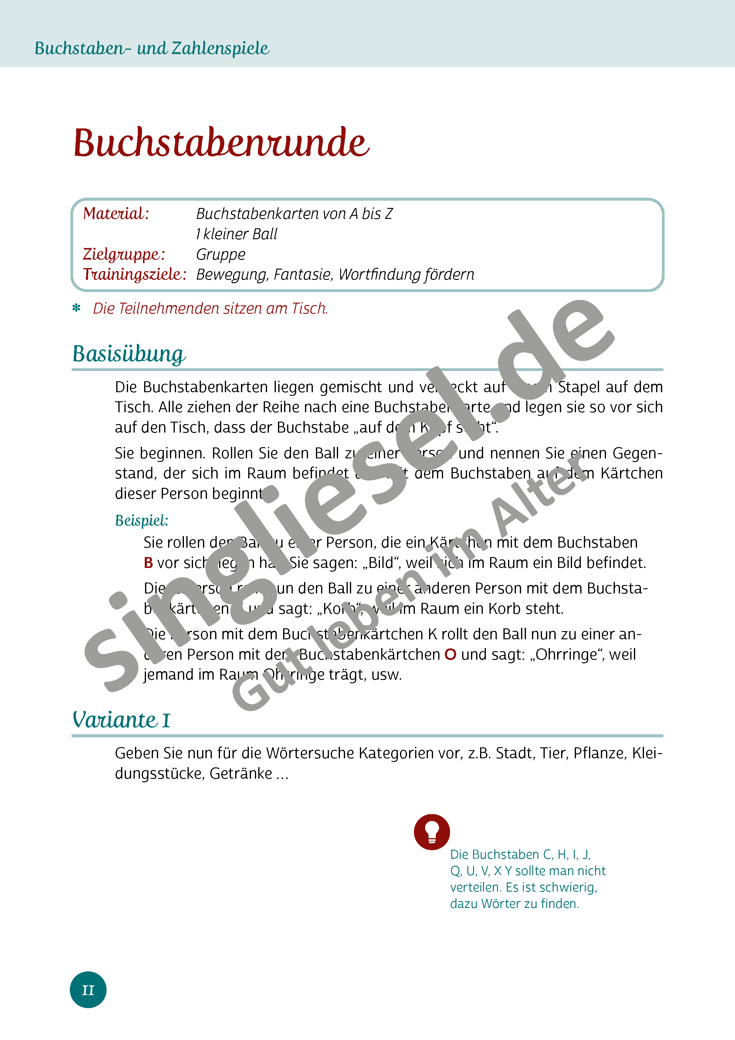 ESD-0001-661-003_Aktives-Gedaechtnistraining-fuer-Senioren_Buchstaben-und-Zahlenspiele_Seite_12_Buchstabenrunde Aktives Gedächtnistraining für Senioren. Buchstaben- und Zahlenspiele. Buchstabenrunde