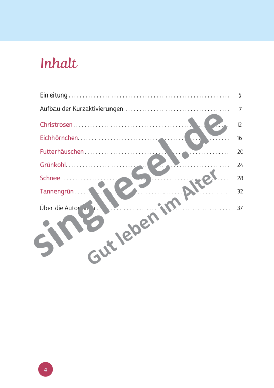 Beispielseiten aus der PDF Kurzaktivierungen im Winter für Senioren mit Demenz - kreative Ideen zum Thema Haus und Garten Beispielseiten aus der PDF Kurzaktivierungen im Winter für Senioren mit Demenz - kreative Ideen zum Thema Haus und Garten