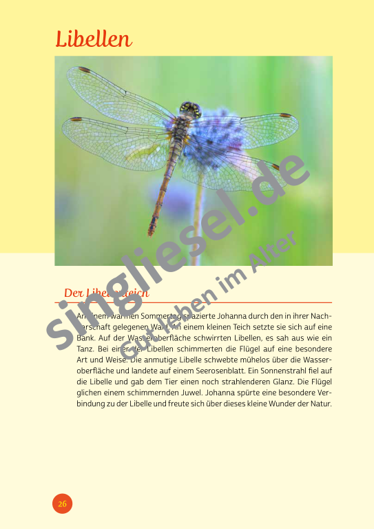 Beispielseiten der PDF: Kurzaktivierungen im Sommer - Beschätigungen für Senioren zum Thema Tiere im Sommer Beispielseiten der PDF: Kurzaktivierungen im Sommer - Beschätigungen für Senioren zum Thema Tiere im Sommer