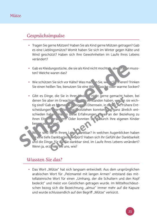 Beispielseiten aus der PDF Kurzaktivierung im Winter für Senioren mit Demenz - kreative Ideen für einen kunterbunten Winter Beispielseiten aus der PDF Kurzaktivierung im Winter für Senioren mit Demenz - kreative Ideen für einen kunterbunten Winter