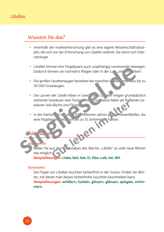 Beispielseiten der PDF: Kurzaktivierungen im Sommer - Beschätigungen für Senioren zum Thema Tiere im Sommer Beispielseiten der PDF: Kurzaktivierungen im Sommer - Beschätigungen für Senioren zum Thema Tiere im Sommer
