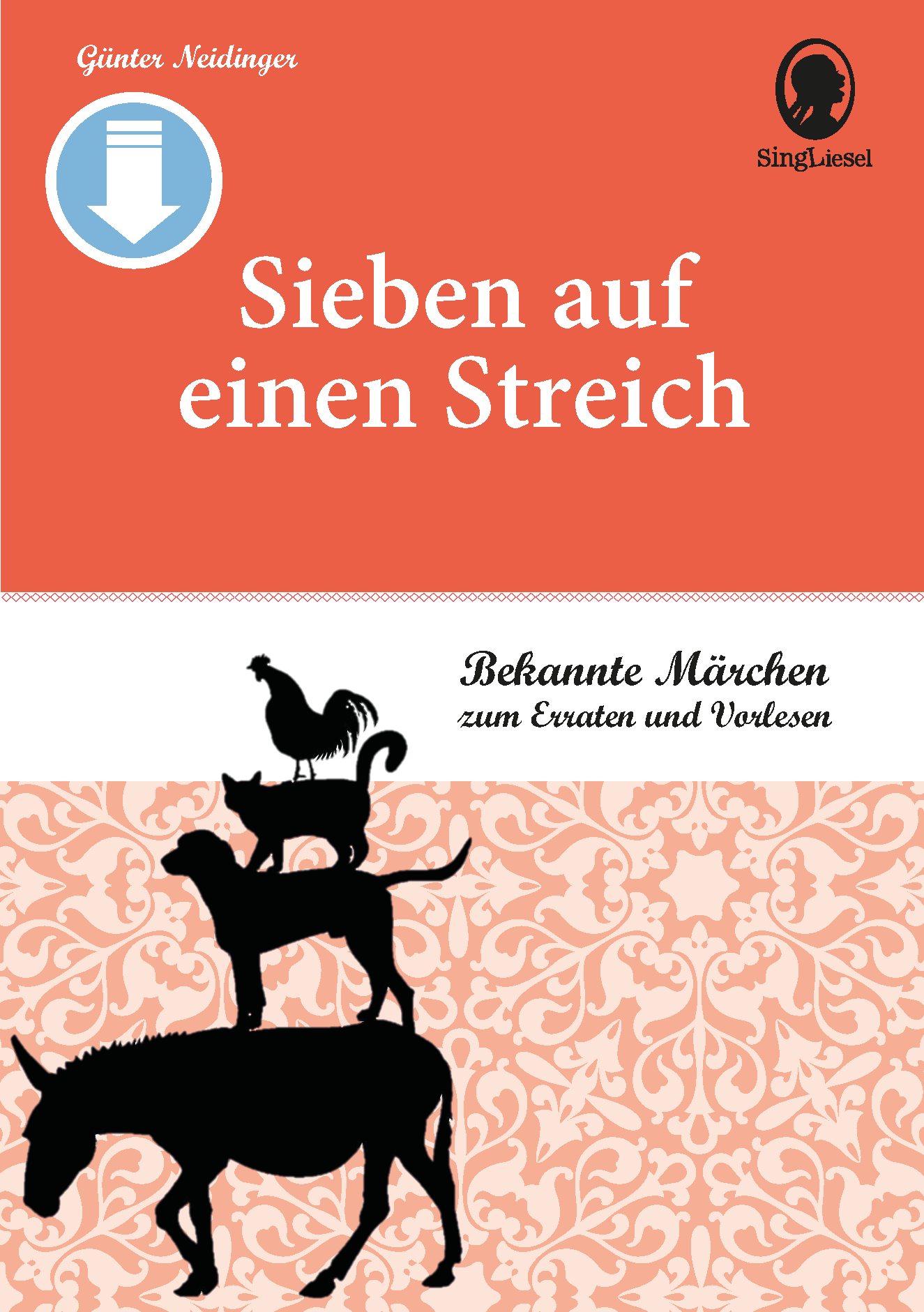 Beispielseite aus: Bekannte Märchen Band 1 - zum Vorlesen und Mitraten für Senioren mit Demenz als PDF-Download Beispielseite aus: Bekannte Märchen Band 1 - zum Vorlesen und Mitraten für Senioren mit Demenz als PDF-Download