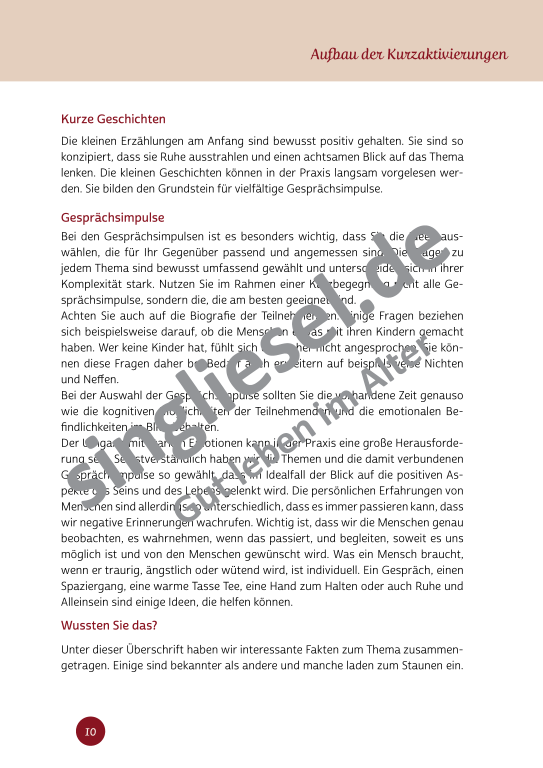 Beispielseiten aus der PDF Kurzaktivierungen im Herbst für Senioren mit Demenz - kreative Ideen zum Thema Essen Beispielseiten aus der PDF Kurzaktivierungen im Herbst für Senioren mit Demenz - kreative Ideen zum Thema Essen