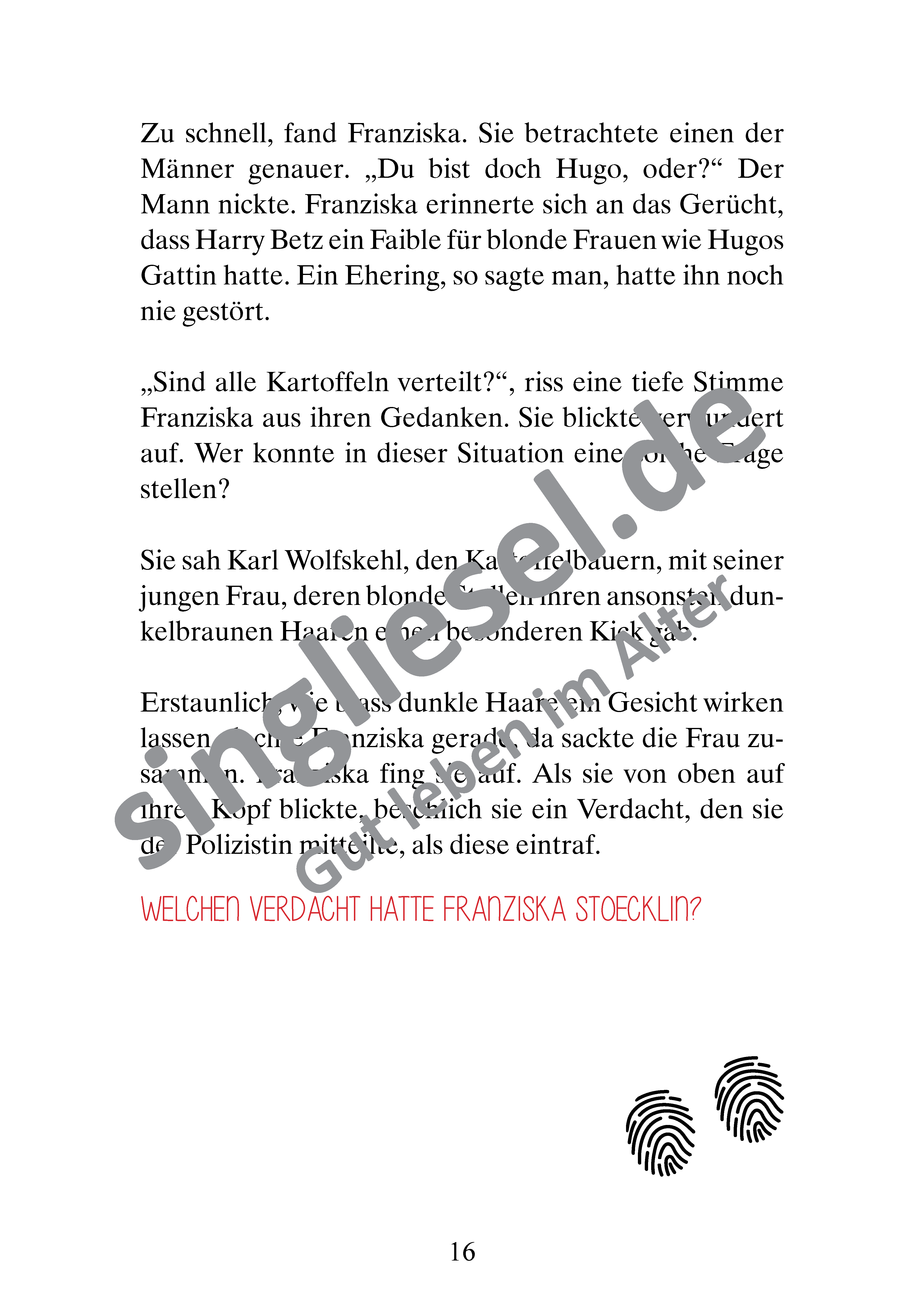 Beispielseiten aus Dem Täter auf der Spur - Krimi-Geschichten zum Vorlesen für Senioren als PDF-Download Beispielseiten aus Dem Täter auf der Spur - Krimi-Geschichten zum Vorlesen für Senioren als PDF-Download