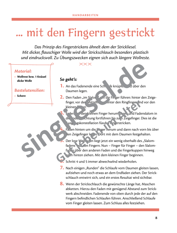 Seite 9 aus einem PDF-Buch mit Bastelideen für Senioren – einfache Handarbeiten zur Aktivierung und Beschäftigung Seite 9 aus einem PDF-Buch mit Bastelideen für Senioren – einfache Handarbeiten zur Aktivierung und Beschäftigung