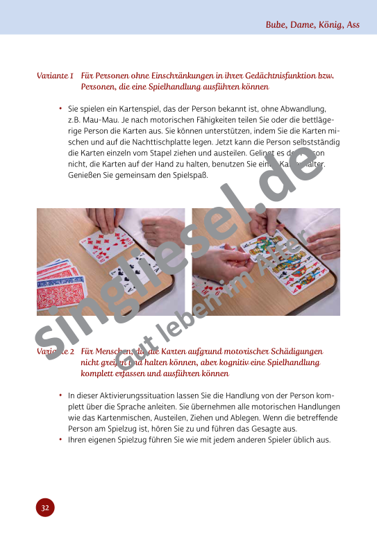 Beispielseiten aus Im Rhythmus der Bewegung - Kurzaktivierungen für bettlägerige Senioren mit Demenz als PDF-Download Beispielseiten aus Im Rhythmus der Bewegung - Kurzaktivierungen für bettlägerige Senioren mit Demenz als PDF-Download