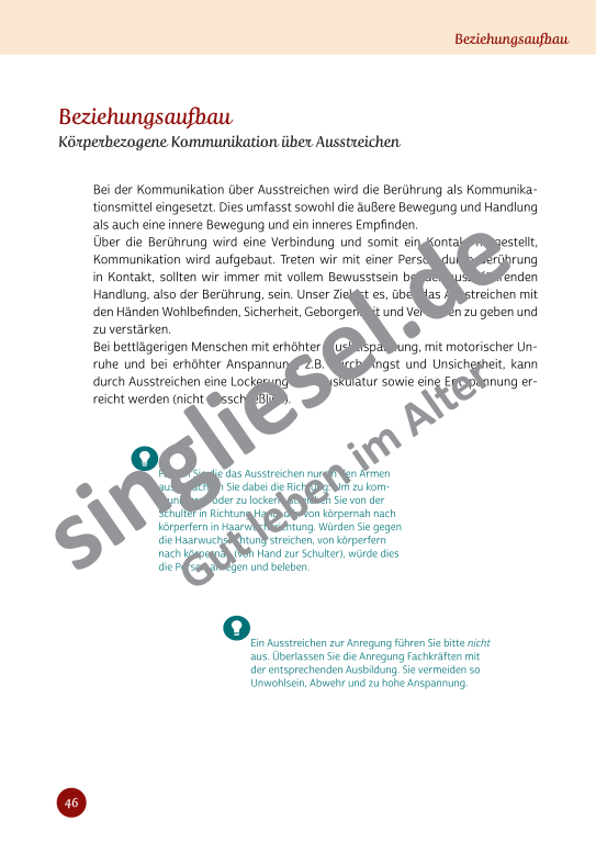 Beispielseiten aus Sinneswelten wecken - Kurzaktivierungen für bettlägerige Senioren mit Demenz als PDF-Download Beispielseiten aus Sinneswelten wecken - Kurzaktivierungen für bettlägerige Senioren mit Demenz als PDF-Download