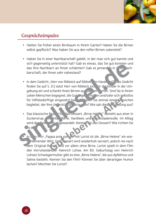 Beispielseiten der PDF: Kurzaktivierungen im Herbst - Beschätigungen für Senioren zum Thema Haus und Garten Beispielseiten der PDF: Kurzaktivierungen im Herbst - Beschätigungen für Senioren zum Thema Haus und Garten