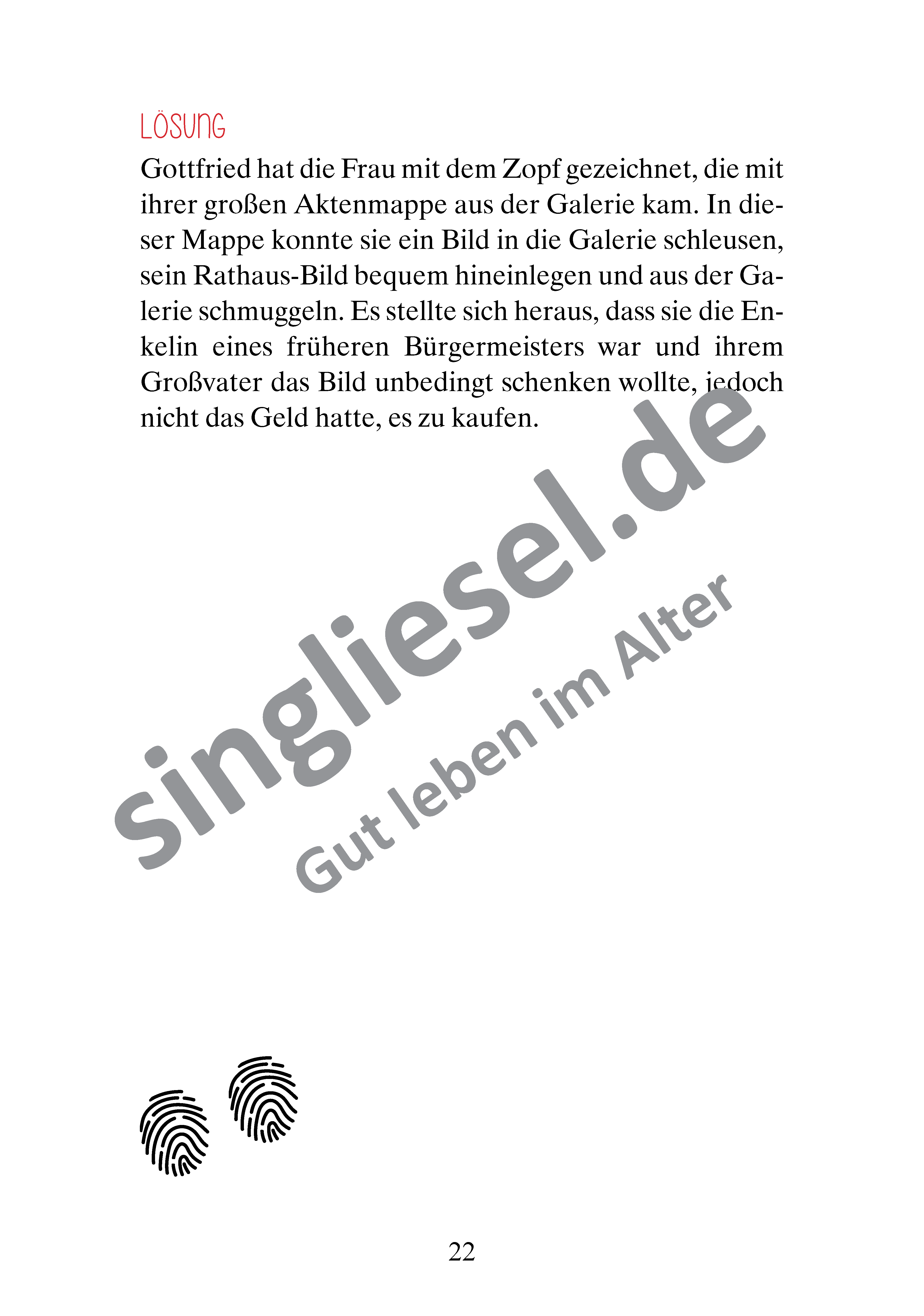 Beispielseiten aus Gelegenheit macht Diebe - Krimi-Geschichten zum Vorlesen für Senioren als PDF-Download Beispielseiten aus Gelegenheit macht Diebe - Krimi-Geschichten zum Vorlesen für Senioren als PDF-Download