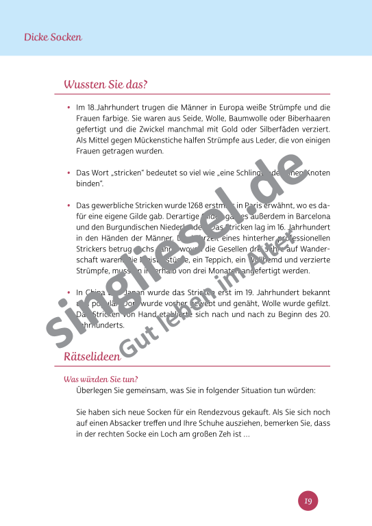 Beispielseiten aus der PDF Kurzaktivierungen im Winter für Senioren mit Demenz - kreative Ideen für gemütliche Winterstunden Beispielseiten aus der PDF Kurzaktivierungen im Winter für Senioren mit Demenz - kreative Ideen für gemütliche Winterstunden