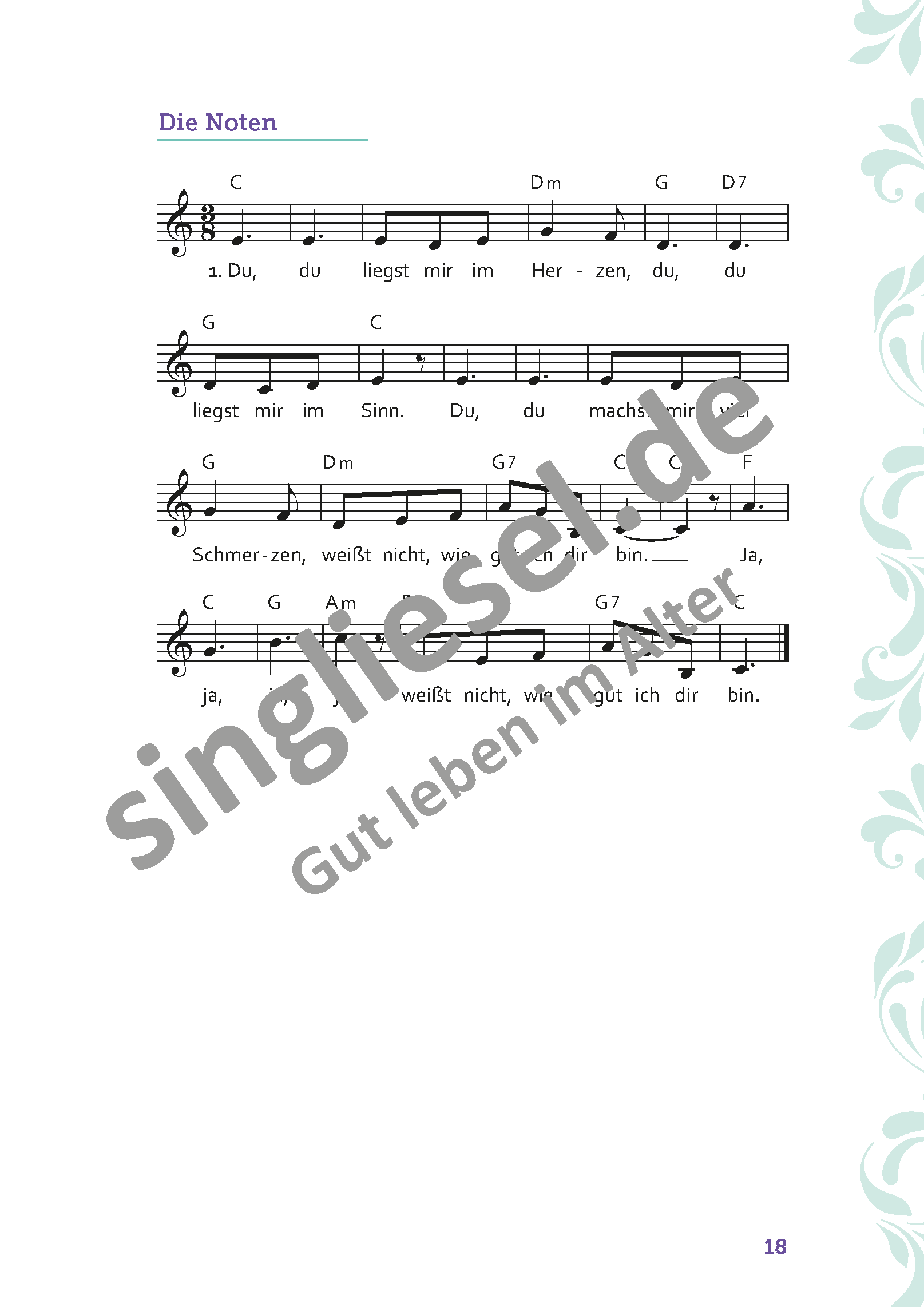 ESD-0001-660-005_Die-schoensten-Sitztaenze_Rund-um-die-Liebe_Seite_19_Du-du-liegst-mir-im-Herzen_Noten Die schönsten Sitztänze rund um die Liebe. Sitztänze für Senioren- auch mit Demenz. Du, du liegst mir im Herzen Noten