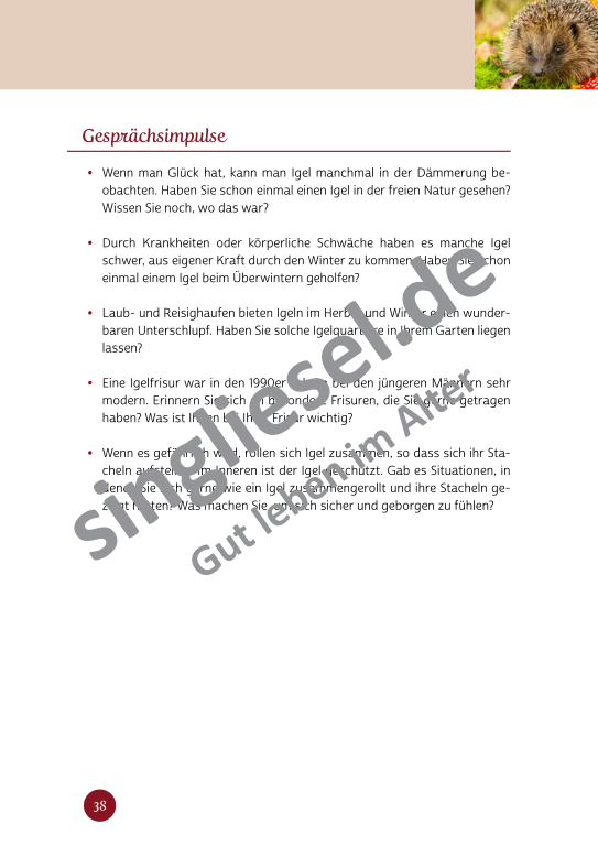 Beispielseiten der PDF: Kurzaktivierungen im Herbst - Beschätigungen für Senioren zum Thema Haus und Garten Beispielseiten der PDF: Kurzaktivierungen im Herbst - Beschätigungen für Senioren zum Thema Haus und Garten