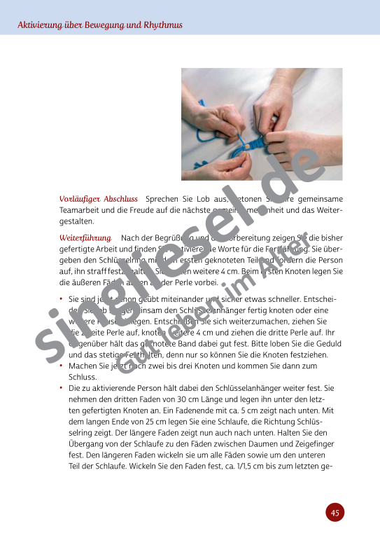 Beispielseiten aus Im Rhythmus der Bewegung - Kurzaktivierungen für bettlägerige Senioren mit Demenz als PDF-Download Beispielseiten aus Im Rhythmus der Bewegung - Kurzaktivierungen für bettlägerige Senioren mit Demenz als PDF-Download