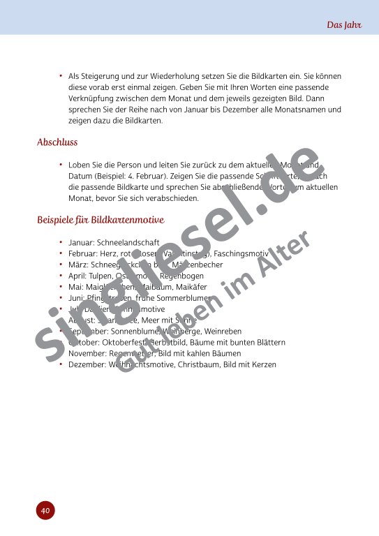 Beispielseiten aus Im Rhythmus der Bewegung - Kurzaktivierungen für bettlägerige Senioren mit Demenz als PDF-Download Beispielseiten aus Im Rhythmus der Bewegung - Kurzaktivierungen für bettlägerige Senioren mit Demenz als PDF-Download