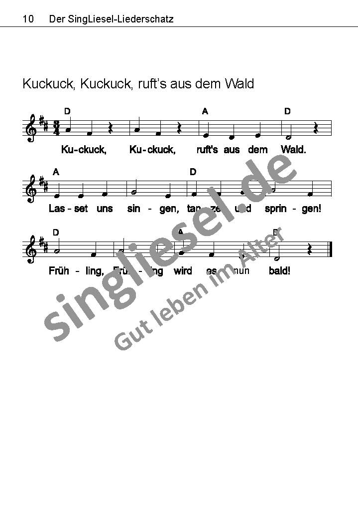 Kuckuck-Kuckuck-rufts-aus-dem-Wald-Text-mit-Noten Die schönsten Frühlingslieder Kuckuck Kuckuck ruft´s aus dem Wald Noten